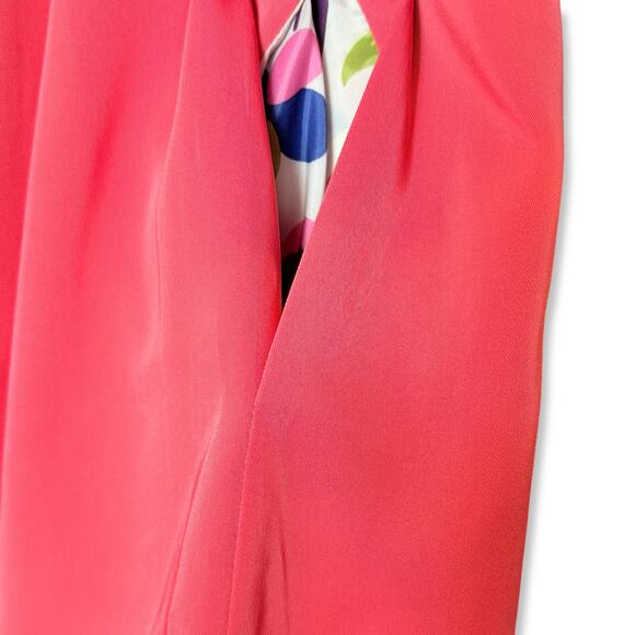 Julia‎ Allert Luxury Couture Sustainable Pink Cap Sleeve High Neck Shift Dress S - Picture 8 of 11